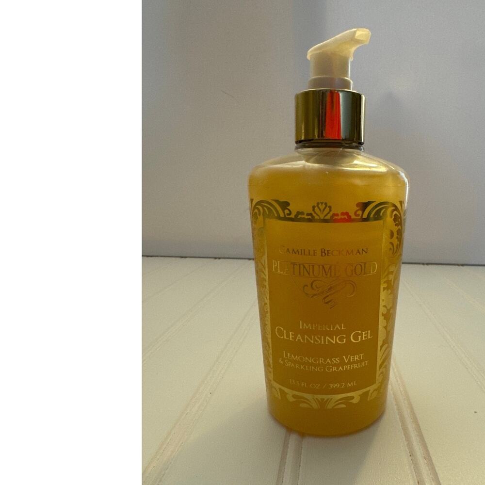 Camille Beckman Platinume‎ Gold Imperial Cleansing Gel Lemongrass Grapefruit New